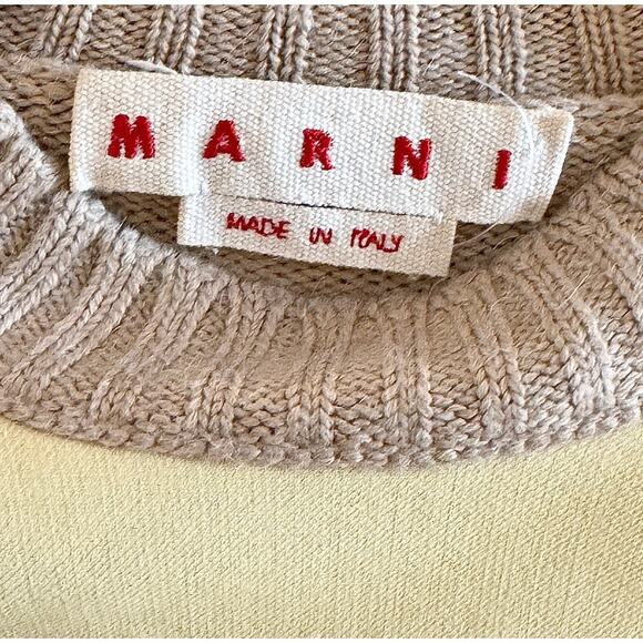Marni Beige and Yellow Knitted Sweater - Picture 3 of 4